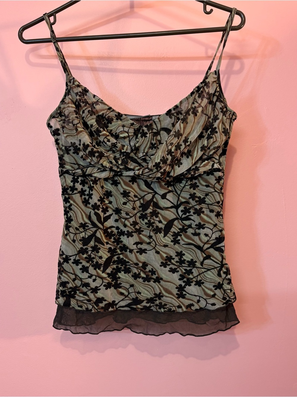 Mesh Floral Cami Top - Picture 8 of 10